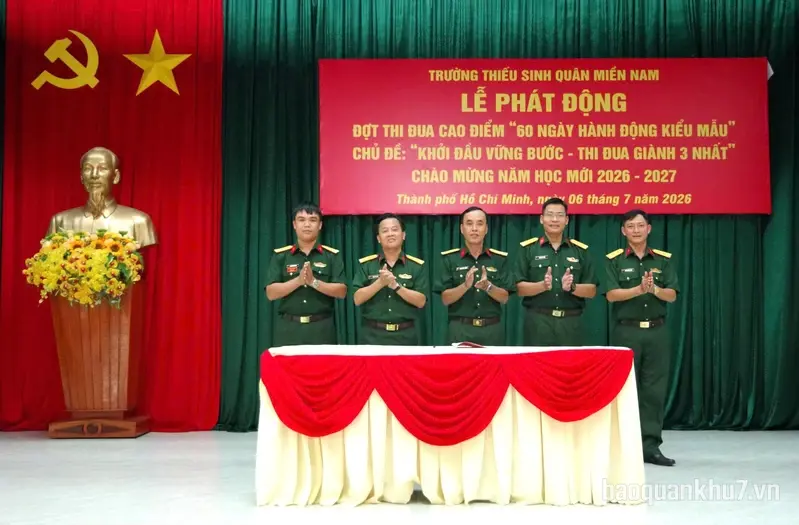 Trường Thiếu sinh quân Miền Nam: Vững bước vào năm học mới