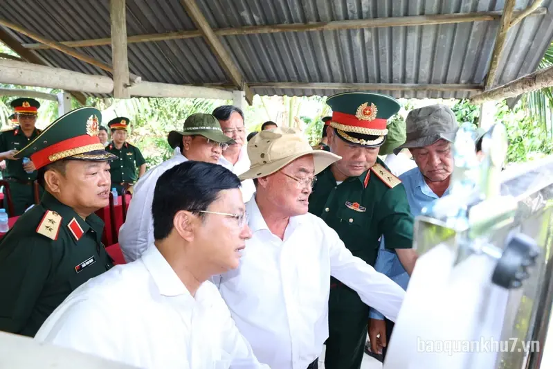 Bộ Tư lệnh Quân khu 7 khảo sát địa điểm phục dựng Di tích lịch sử nơi thành lập Quân khu 