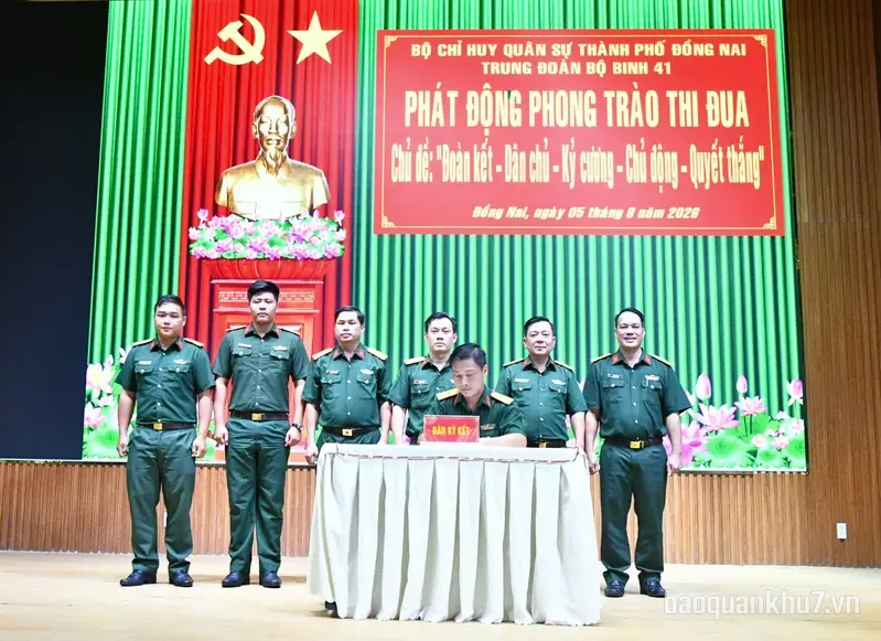 Trung đoàn Bộ binh 41 phát động Phong trào Thi đua Quyết thắng
