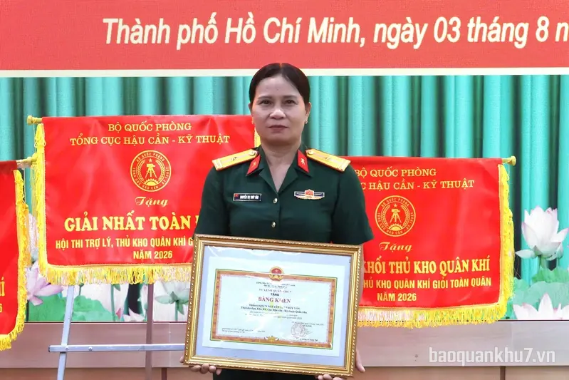 Thiếu tá QNCN Nguyễn Thị Thúy Vân: Thủ kho tận tụy với ngành quân khí
