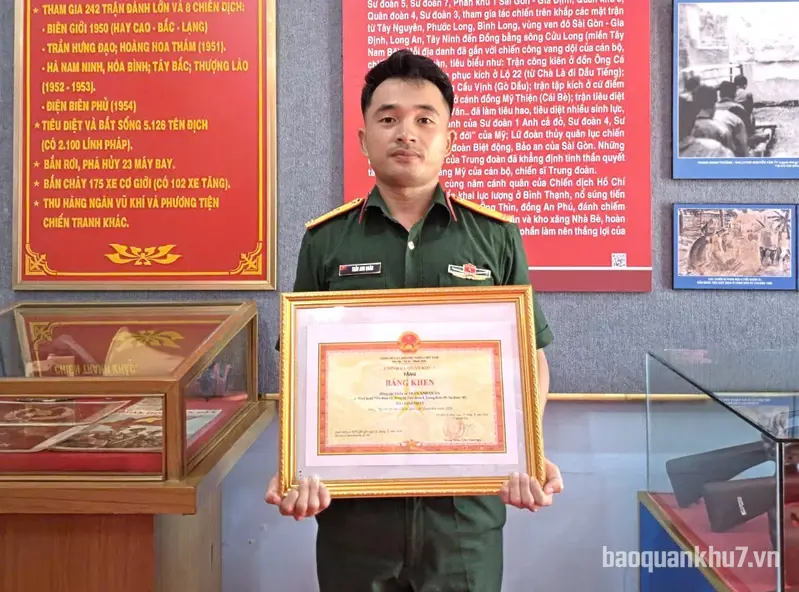 Thiếu tá Trần Anh Quân: Bí thư chi bộ giỏi từ thực tiễn cơ sở
