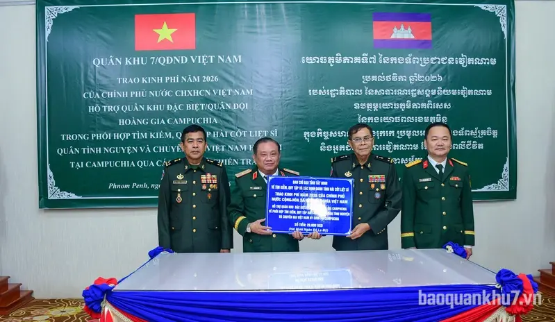 Tiếp tục phối hợp tìm kiếm, quy tập hài cốt liệt sĩ tại Phnom Penh