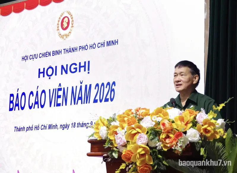Hội Cựu chiến binh Thành phố tổ chức hội nghị Báo cáo viên quý 3 năm 2026

