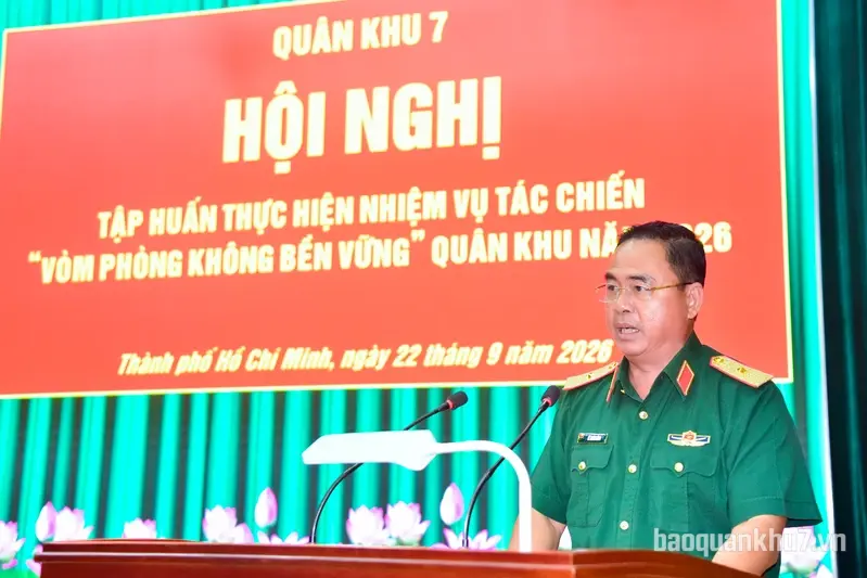 Quân khu tổ chức tập huấn nhiệm vụ tác chiến “Vòm phòng không bền vững” năm 2026