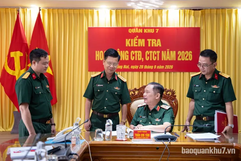 Bộ Tư lệnh Quân khu kiểm tra công tác Đảng, công tác chính trị Bộ CHQS thành phố Đồng Nai
