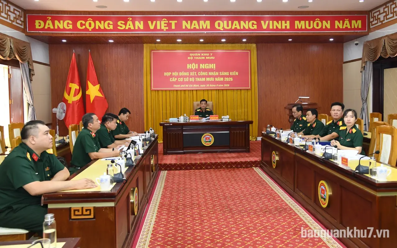 Bộ Tham mưu Quân khu 7 xét, công nhận sáng kiến cấp cơ sở năm 2026