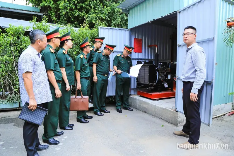 Bộ Tham mưu Quân khu kiểm tra hệ thống phòng cháy, chữa cháy tại Bảo tàng Quân khu