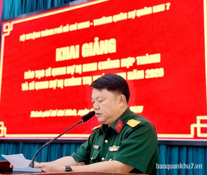 Bộ Tư lệnh Thành phố Hồ Chí Minh: Khai giảng lớp đào tạo sĩ quan dự bị 