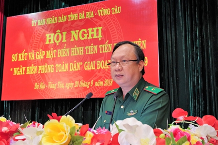 Tỉnh Bà Rịa-Vũng Tàu sơ kết và gặp mặt điển hình tiên tiến thực hiện “Ngày biên phòng toàn dân”