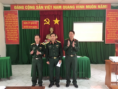 Ban CHQS huyện Đơn Dương, tỉnh Lâm Đồng Đại hội toàn thể quân nhân nhiệm kỳ 2018 – 2020