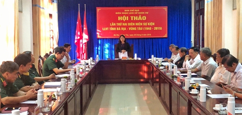 Tỉnh Bà Rịa – Vũng Tàu: Hội thảo lần 2 “Biên niên sự kiện LLVT tỉnh giai đoạn 1945 – 2015”