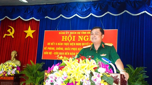 Đảng ủy Quân sự tỉnh Bình Dương tổ chức Hội nghị sơ kết 5 năm thực hiện Nghị quyết số 689 Quân ủy Trung ương.