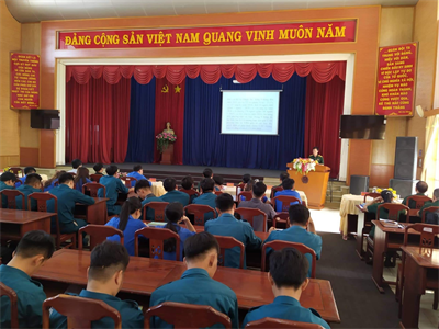Ban CHQS thị xã Thuận An, Bộ CHQS  tỉnh Bình Dương hưởng ứng Ngày Pháp luật nước CHXHCN Việt Nam