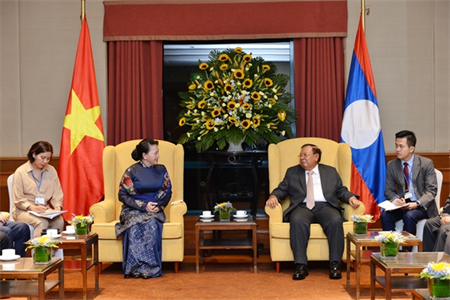 Chủ tịch Quốc hội Nguyễn Thị Kim Ngân hội kiến Tổng Bí thư, Chủ tịch nước Cộng hòa DCND Lào Bounnhang Vorachith