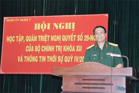 Quận 7: Quán triệt, học tập Nghị quyết 29 của Bộ Chính trị Khóa XII và thông tin thời sự quý IV năm 2019