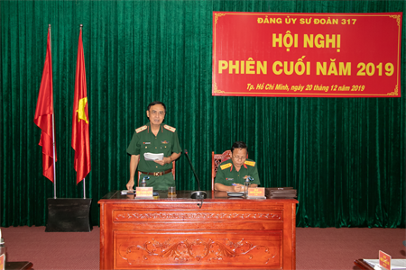 Sư đoàn 317 Hội nghị Đảng ủy phiên cuối năm 2019