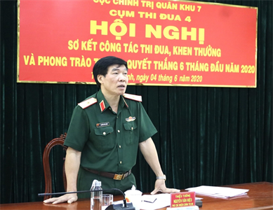 Cụm thi đua 4 Cục Chính trị Quân khu 7: Sơ kết phong trào thi đua 6 tháng đầu năm 2020