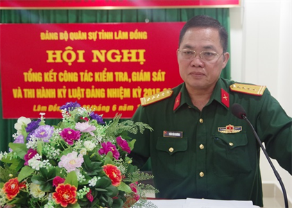 Bộ CHQS tỉnh Lâm Đồng: Tổng kết công tác kiểm tra, giám sát và kỷ luật trong Đảng