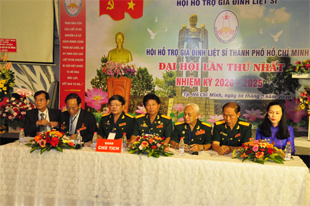 Hội hỗ trợ gia đình liệt sĩ thành phố Hồ Chí Minh Đại hội lần thứ nhất nhiệm kỳ 2020 - 2025