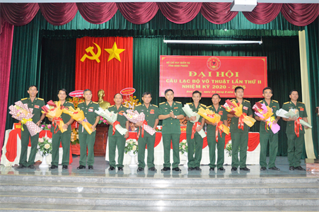 Đại hội Câu lạc bộ võ thuật Bộ CHQS tỉnh Bình Phước