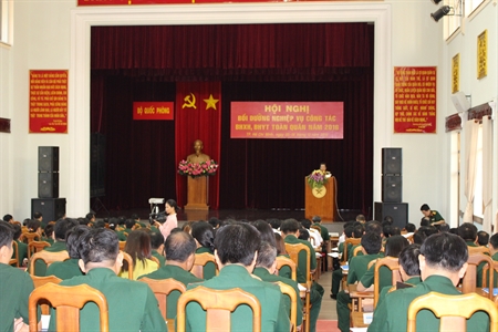 Bảo hiểm xã hội Bộ Quốc Phòng tổ chức hội nghị bồi dưỡng nghiệp vụ toàn quân năm 2016.