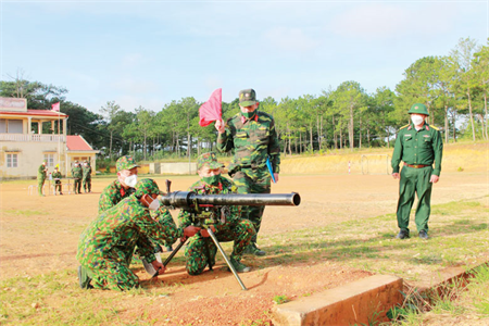 Tỉnh Lâm Đồng nâng cao chất lượng huấn luyện quân nhân dự bị, dự bị động viên