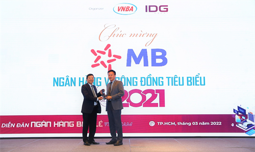 MB nhận giải thưởng “Ngân hàng tiêu biểu vì cộng đồng” năm 2021