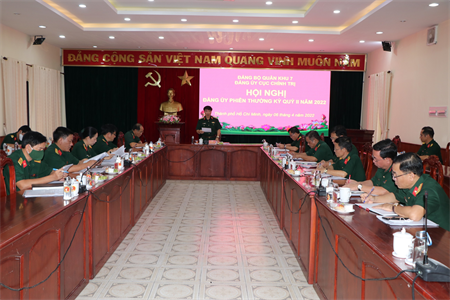 Cục Chính trị tổ chức hội nghị Đảng ủy phiên thường kỳ quý II năm 2022