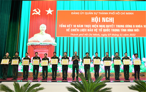 Đảng ủy Quân sự TPHCM tổng kết 10 năm thực hiện Nghị quyết Trung ương 8, khóa XI