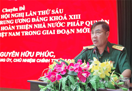 Đảng ủy Sư đoàn 317 tổ chức học tập Nghị quyết Trung ương 6, khóa XIII