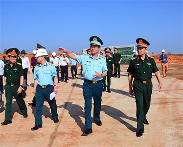 Bộ Quốc phòng kiểm tra Dự án sân bay quân sự Phan Thiết