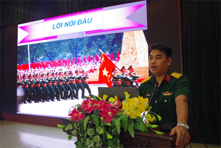 Sư đoàn 317 thi cán bộ giảng dạy chính trị giỏi năm 2023