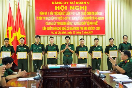 Sư đoàn 9 đẩy mạnh học tập và làm theo tư tưởng, đạo đức, phong cách Hồ Chí Minh