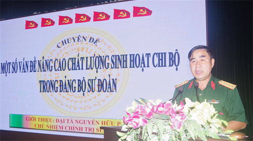 Sư đoàn 317 tập huấn cán bộ giai đoạn 1 năm 2023