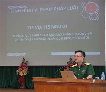 Bộ CHQS tỉnh Bình Thuận tuyên truyền, phổ biến, giáo dục pháp luật