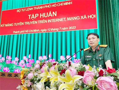 Bộ Tư lệnh TPHCM tập huấn kĩ năng tuyên truyền trên internet