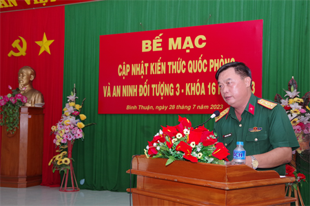 Tỉnh Bình Thuận: 55 cán bộ được cập nhật kiến thức quốc phòng, an ninh