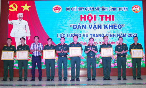 Bộ Chỉ huy Quân sự tỉnh Bình Thuận tổ chức Hội thi “dân vận khéo”