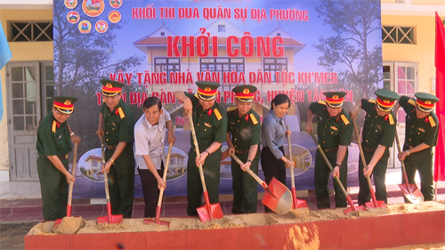 Xây tặng Nhà sinh hoạt văn hóa cho đồng bào dân tộc Khmer huyện Tân Biên, tỉnh Tây Ninh