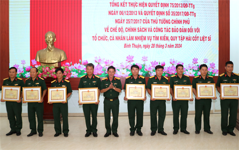 Ban Chỉ đạo 515 tỉnh Bình Thuận: Bảo đảm chế độ, chính sách đối với tổ chức, cá nhân làm nhiệm vụ tìm kiếm, quy tập hài cốt liệt sĩ