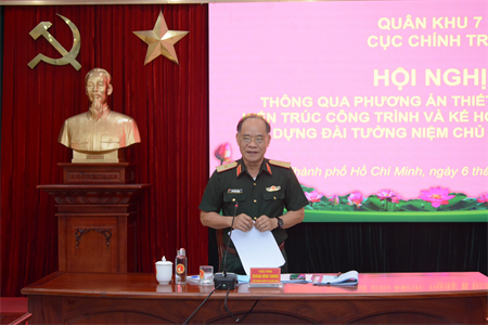 Cục Chính trị Quân khu thông qua phương án thiết kế tổng thể kiến trúc công trình Đài tưởng niệm Chủ tịch Hồ Chí Minh