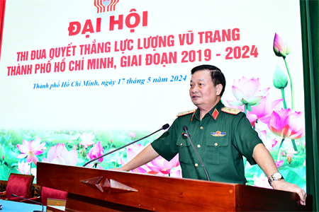 Trung tướng Trần Hoài Trung kiểm tra công tác chuẩn bị Đại hội Thi đua Quyết thắng LLVT TP.HCM
