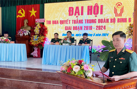 Trung đoàn 6, Bộ CHQS tỉnh Bình Dương: Đại hội Thi đua Quyết thắng giai đoạn 2019-2024