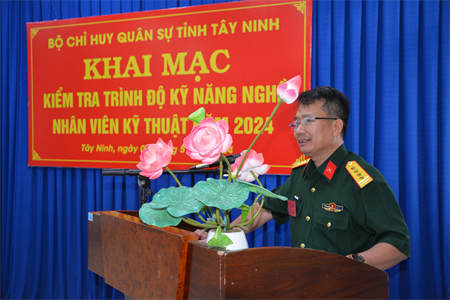 Bộ CHQS tỉnh Tây Ninh kiểm tra trình độ kỹ năng nghề năm 2024