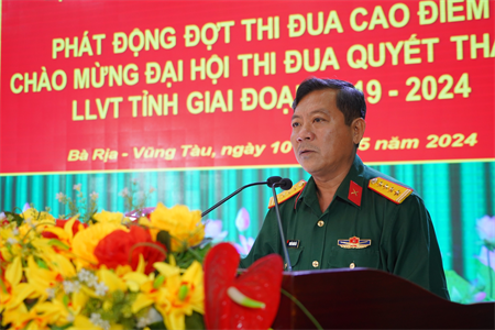 Bộ CHQS tỉnh Bà Rịa - Vũng Tàu phát động đợt thi đua cao điểm chào mừng Đại hội Thi đua Quyết thắng LLVT tỉnh giai đoạn 2019-2024