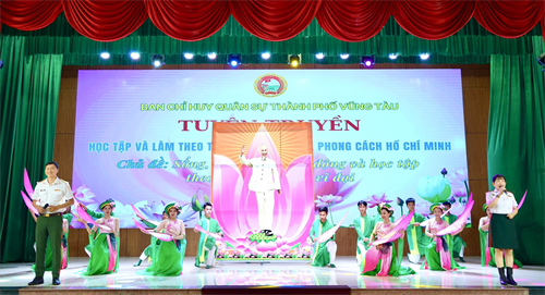 Bộ CHQS tỉnh Bà Rịa Vũng Tàu tổ chức Hội thi tuyên truyền học tập và làm theo tư tưởng, đạo đức, phong cách Hồ Chí Minh