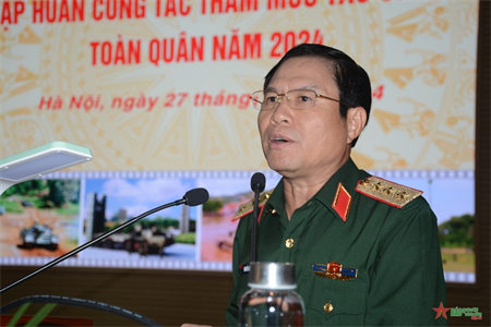 Thượng tướng Nguyễn Tân Cương chủ trì khai mạc tập huấn Tham mưu tác chiến toàn quân năm 2024