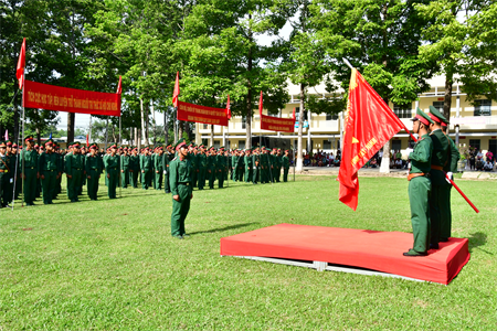 Trung đoàn 174 tổ chức Lễ tuyên thệ chiến sĩ mới năm 2024