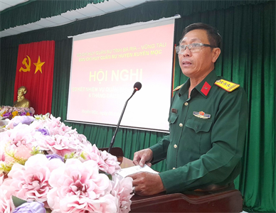 Huyện Xuyên Mộc hoàn thành tốt nhiệm vụ quân sự - quốc phòng 6 tháng đầu năm 2024