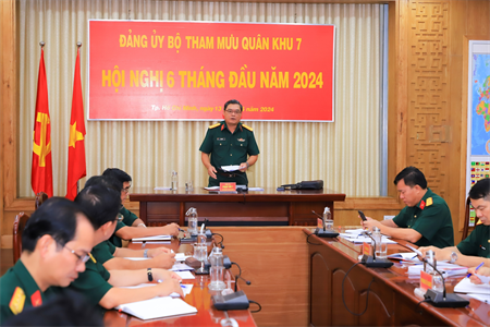 Đảng ủy Bộ Tham mưu ra Nghị quyết lãnh đạo thực hiện nhiệm vụ 6 tháng cuối năm 2024